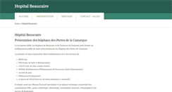 Desktop Screenshot of hopital-beaucaire.fr