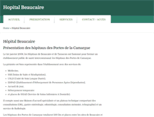 Tablet Screenshot of hopital-beaucaire.fr